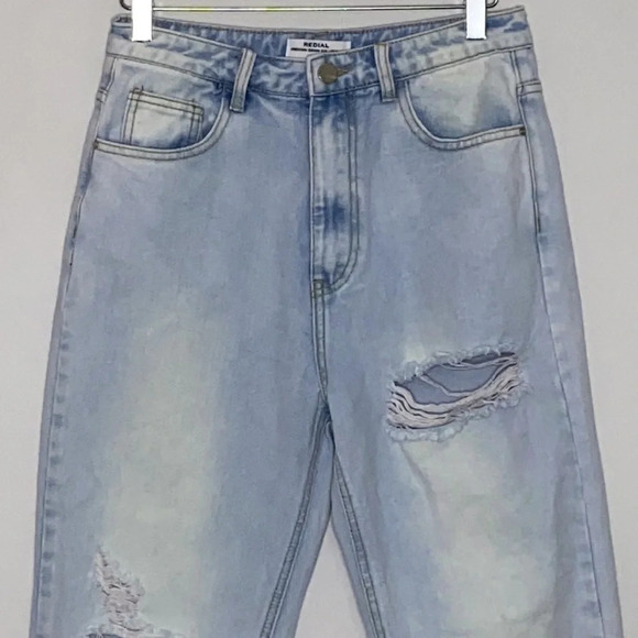 Redial from Nasty Gal Distressed Mom Jeans - Sz 6 - Picture 2 of 6